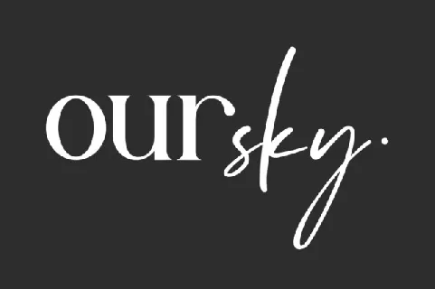 Our Sky font