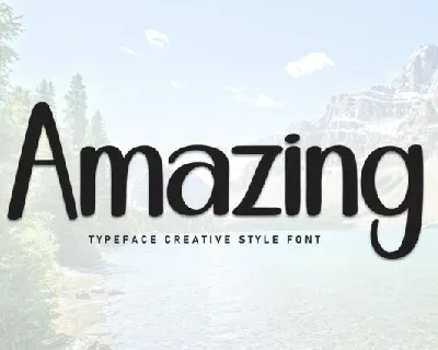 Amazing Display font