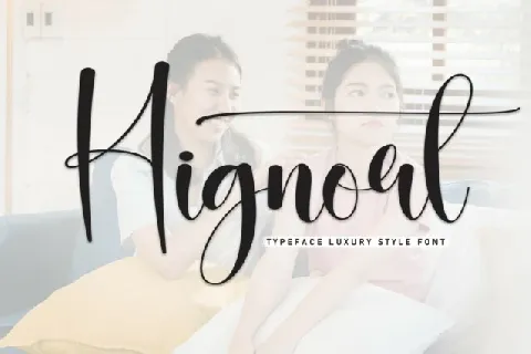 Hignort Script font