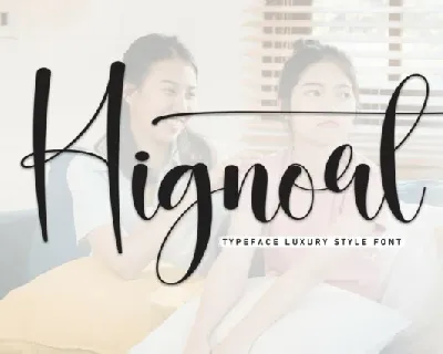 Hignort Script font