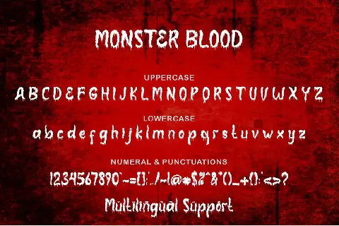 Monster Blood font