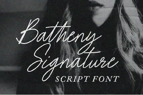 Batheny Signature font