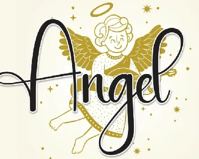 Angel Calligraphy font