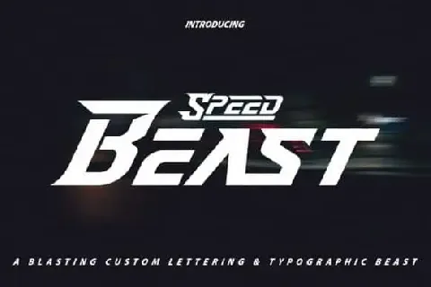 Speed Beast Display font