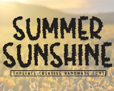 Summer Shunshine Display font