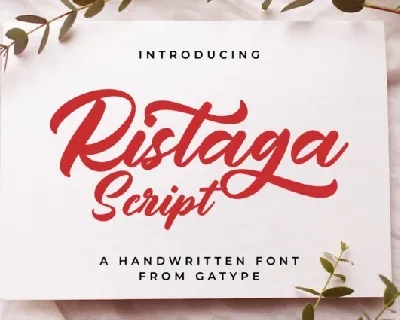 Ristaga Script font