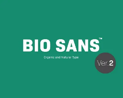 Bio Sans font