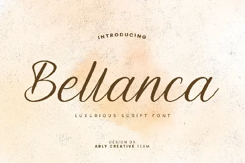 Bellanca font