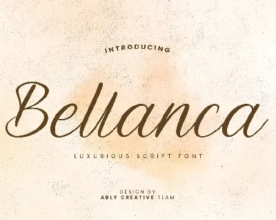 Bellanca font