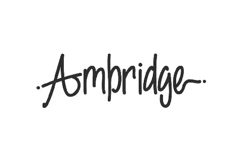 Ambridge Demo font