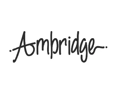 Ambridge Demo font