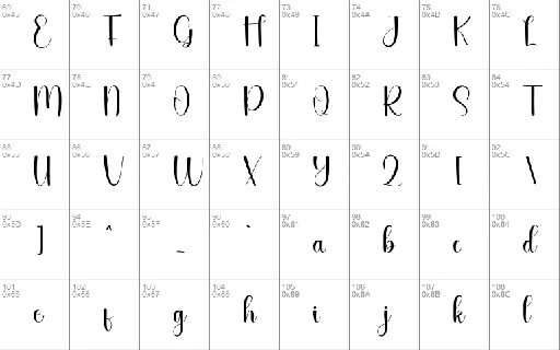 Calligraphy Script Typeface font