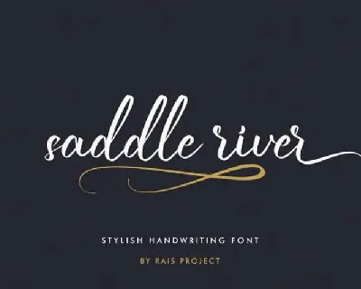 Saddle River Script font