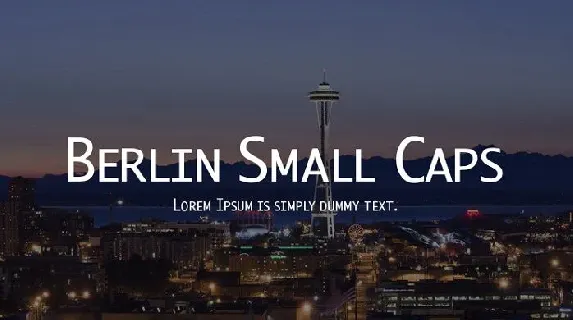 Berlin Small Caps font