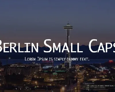 Berlin Small Caps font