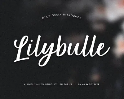 Lilybulle font