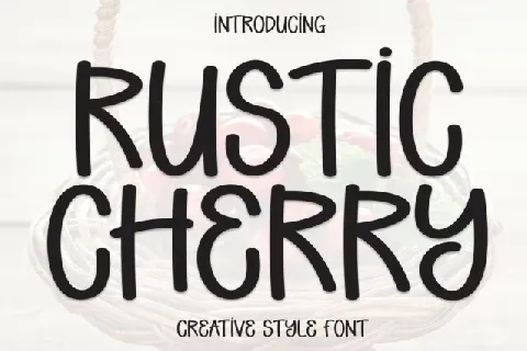 Rustic Cherry Display font