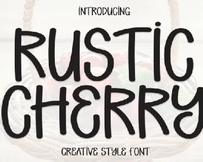 Rustic Cherry Display font