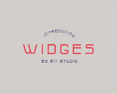 Widges Modern font