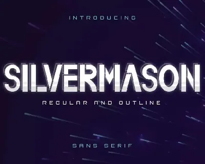 Silvermason Demo font
