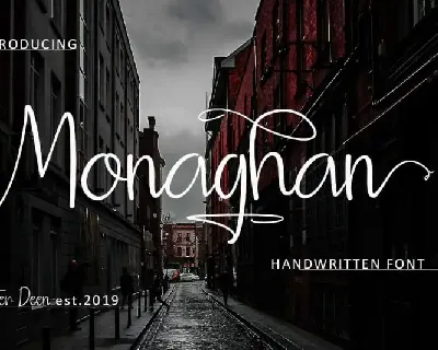 Monaghan Handwritten font