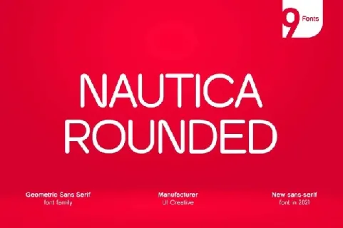 Nautica Rounded Family font