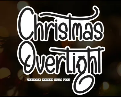Christmas Overlight Display font