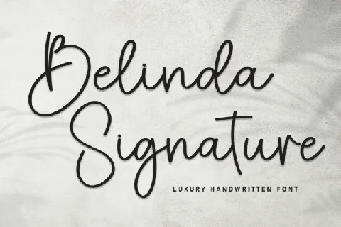 Belinda Signature Script font