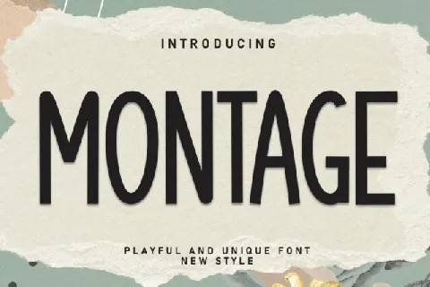 Montage Display font