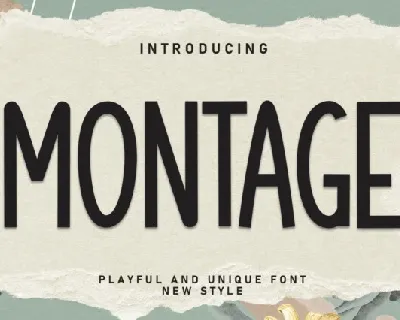 Montage Display font