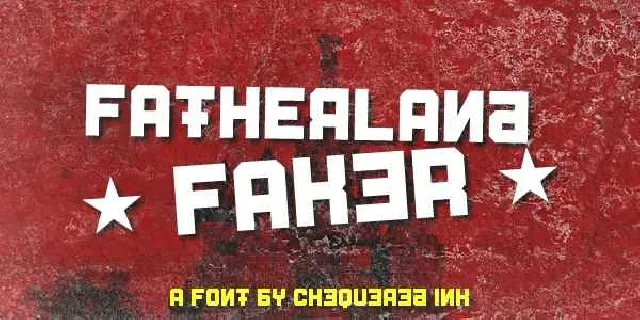 Fatherland Faker Free Download font