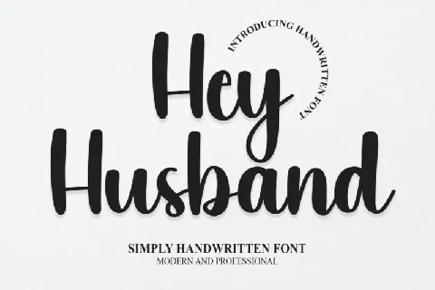 Hey Husband font