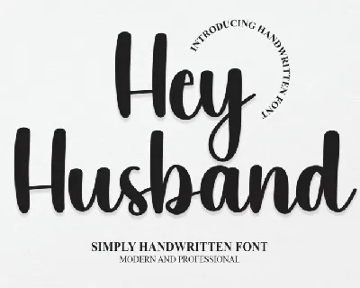 Hey Husband font