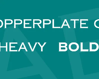 Copperplate CC font