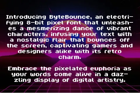ByteBounce font