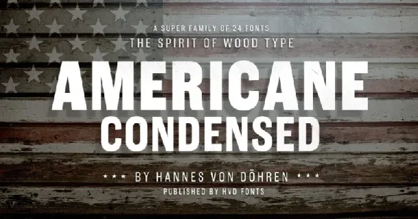 Americane Condensed Family font