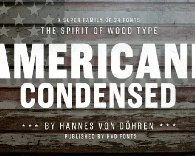 Americane Condensed Family font