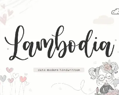 Lambodia Modern Handwritten font