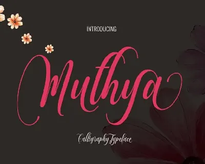 Muthya Script font