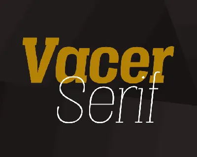 Vacer Serif Personal font