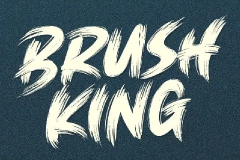 Brush King font