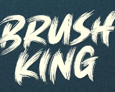 Brush King font