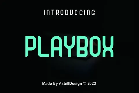 Playbox font