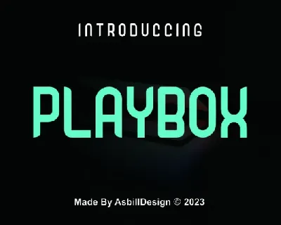 Playbox font