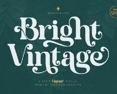 Bright Vintage font