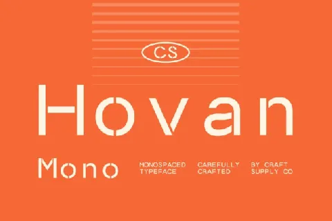 CS Hovan Mono font