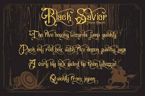 Black Savior font