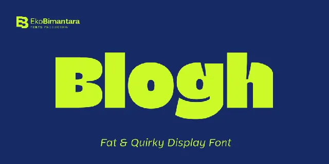 Blogh Trial font