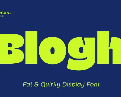 Blogh Trial font