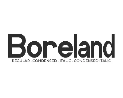 Boreland Demo font